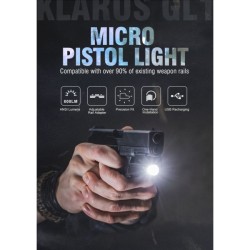 Klarus GL1, Lanternă Pistol, Reîncărcabilă USB, 600 Lumeni, 83 Metri