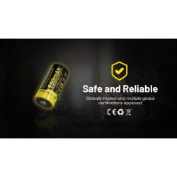 Nitecore NL169, Acumulator RCR123A, 16340, Li-Ion, 950 mAh, PCB