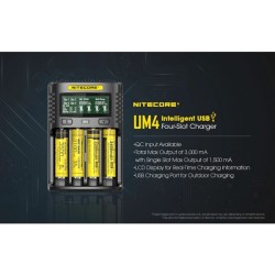 Nitecore UM4, Încărcător Universal USB, Mod QC