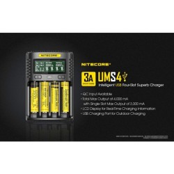 Nitecore UMS4, Încărcător Universal USB, Mod QC