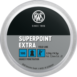 munitie aer comprimat RWS CUTIE METAL SUPERPOINT EXTRA 500BUC 5,5MM 0,94G