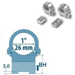 ARROW INT. PRINDERE FIXA BAR D-26MM/H-13,5MM