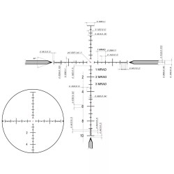 Luneta cu punct rosu DDoptics DDMP V10 4-40x50 Long Range tac-A MRAD iPoint