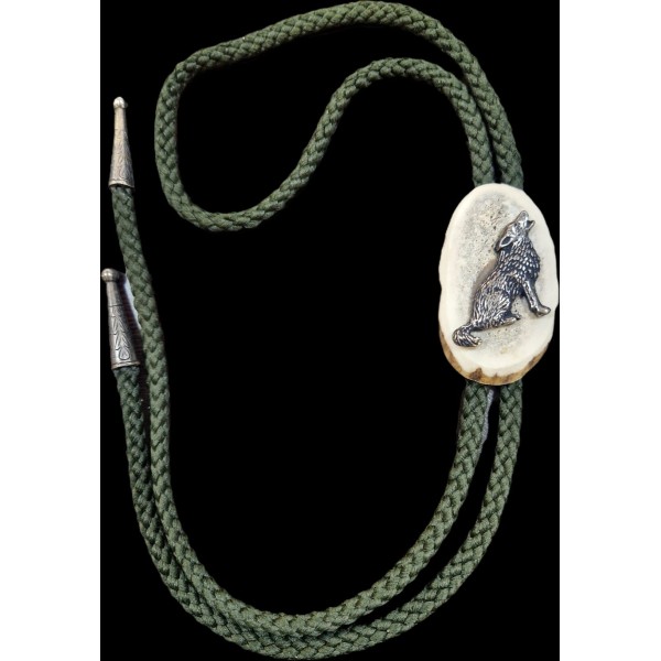 Cravata Vanatoreasca Textil Verde (Mistret / Lup / Urs / Cerb / Caprior)
