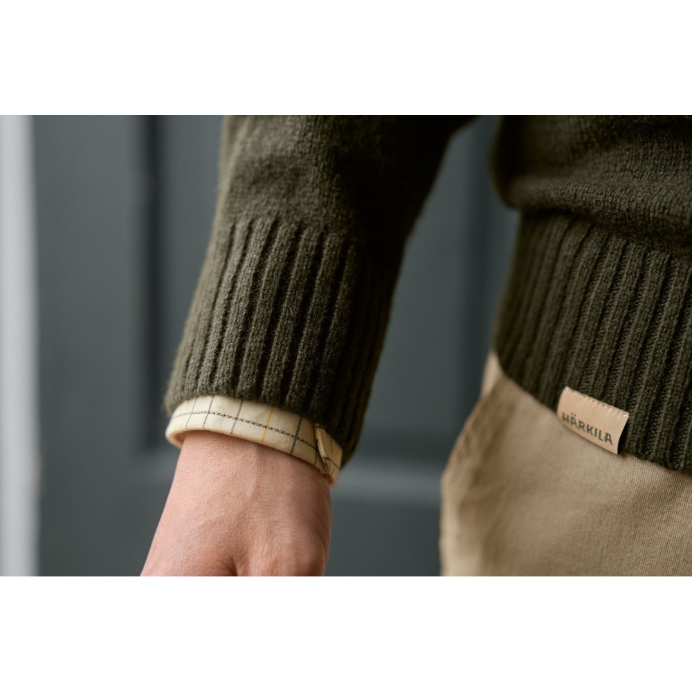 Pulover HARKILA Vincent Merino V-Neck (10609)