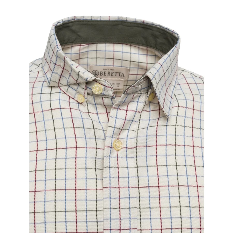 Camasa BERETTA Charlow LS (Ivory & Blue check)