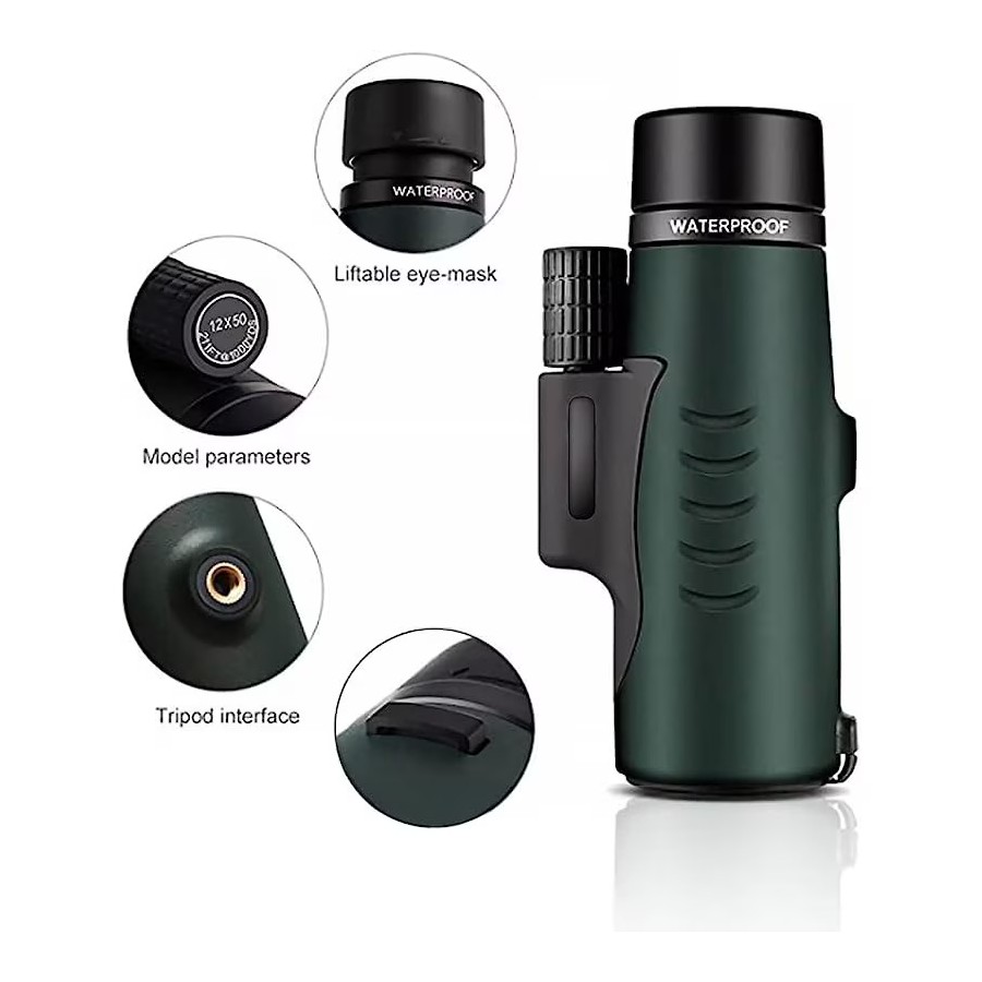 Monoclu, Telescop, EASYLIGHT 10x42, Tripod, Atasare SmartPhone, Lentila FMC, Prisma BAK4