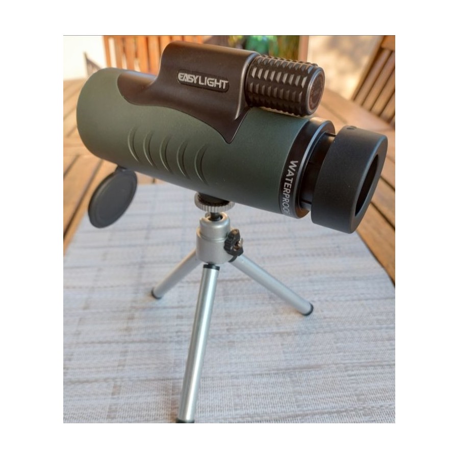 Monoclu, Telescop, EASYLIGHT 10x42, Tripod, Atasare SmartPhone, Lentila FMC, Prisma BAK4