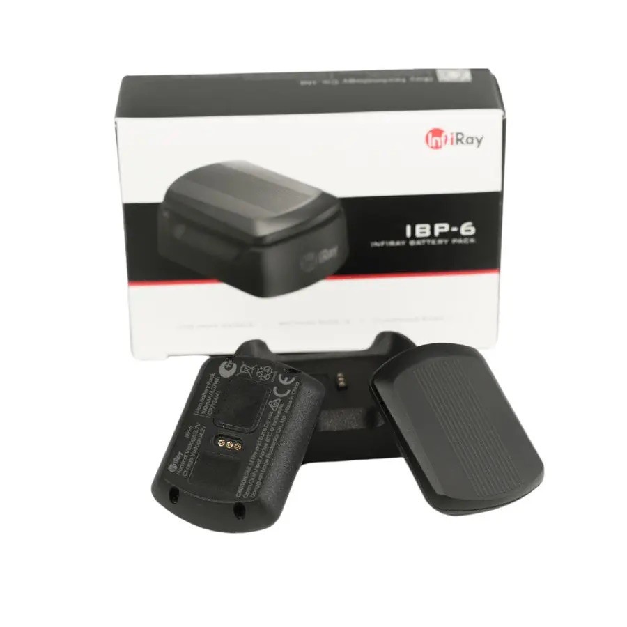 2x InfiRay Outdoor Baterie IBP-6 cu suport de încărcare