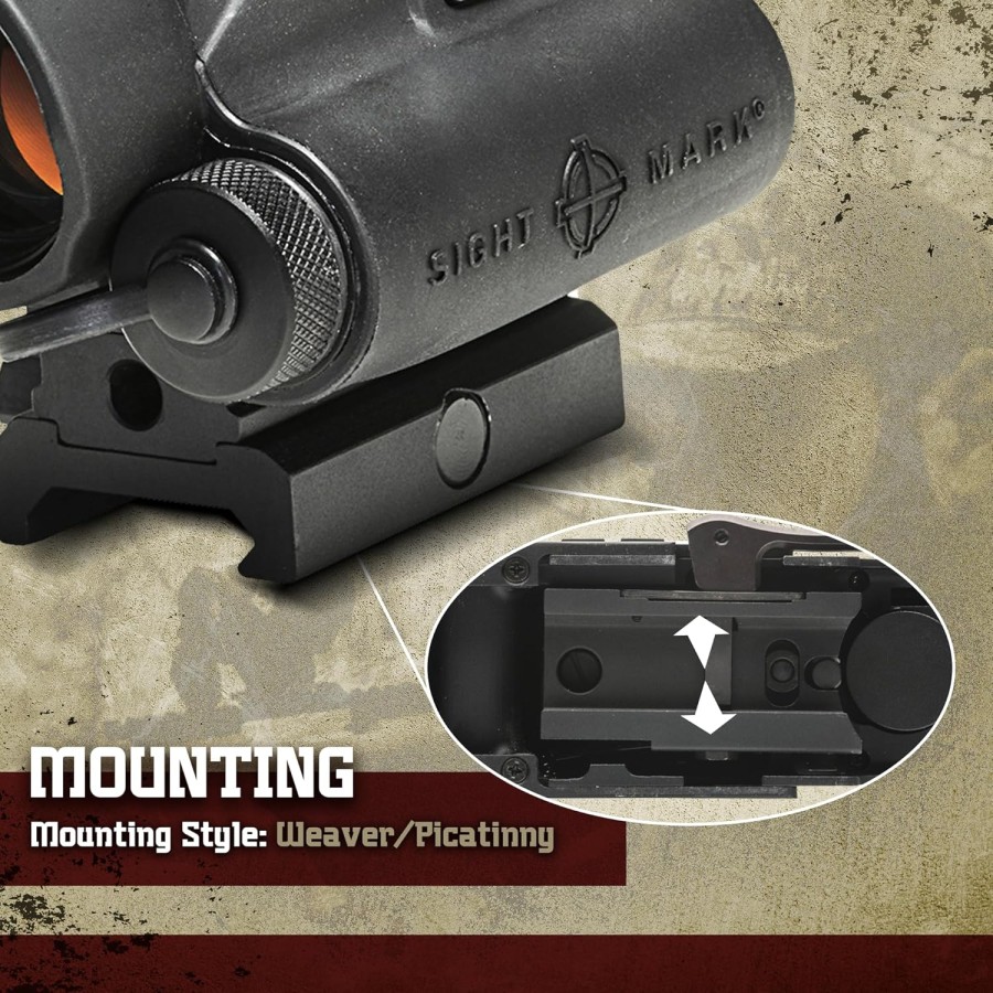 Sightmark Wolverine series 1x23 CSR Red Dot Sight - Black
