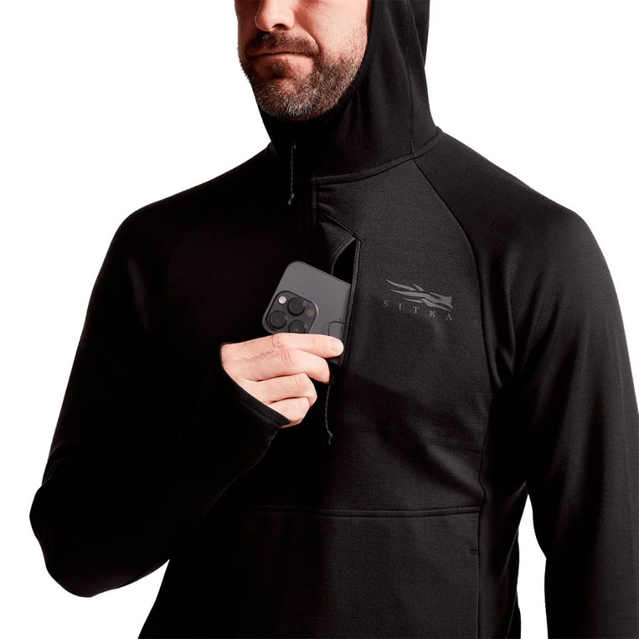 Hanorac SITKA Core Merino 330 Hoody Black