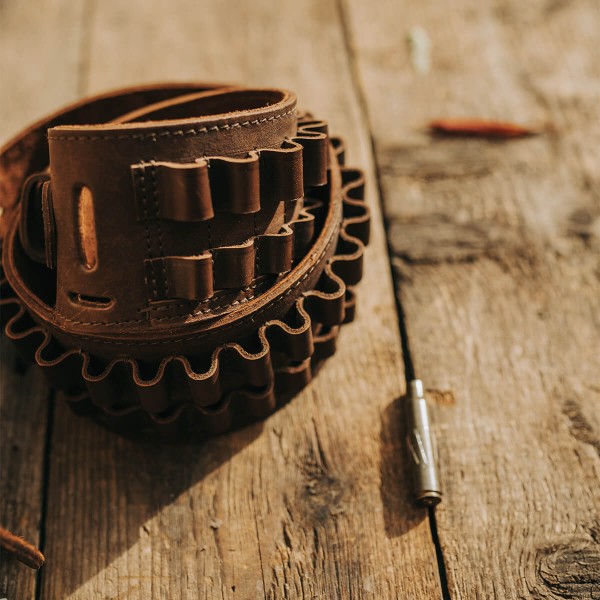 Cartusiera reglabila, glont, cartus deschis, piele