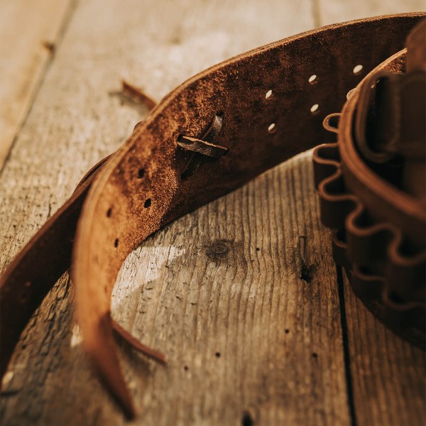 Cartusiera reglabila, glont, cartus deschis, piele