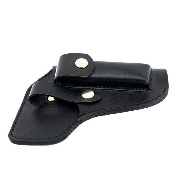 Port pistol CARPATI-MAKAROV, fara capac, cu sector, negru, piele