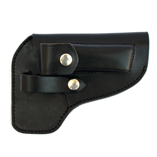 Port pistol CARPATI-MAKAROV, fara capac, cu sector, negru, piele