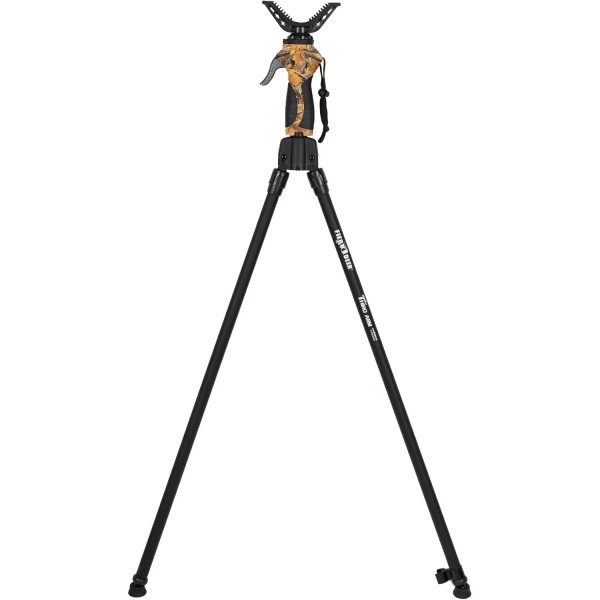 Bipod FIERY DEER Gen4, V-Yoke rotativ si detasabil, inaltime ajustabila, 97-160 cm