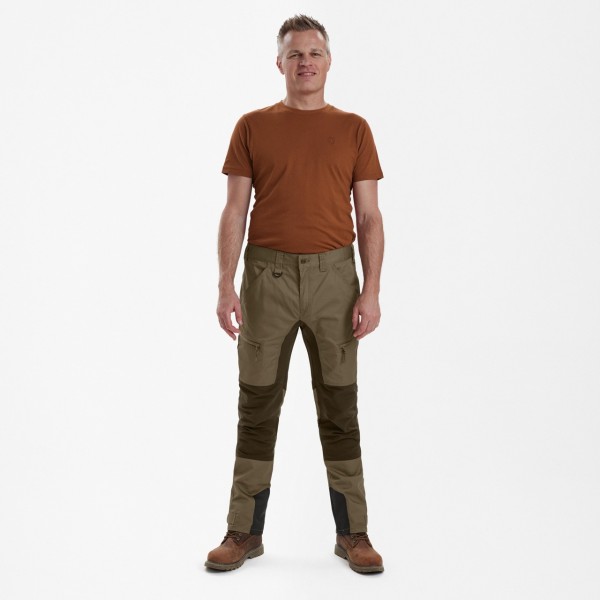 Pantaloni elastici DEERHUNTER Rogaland cu contrast (Driftwood)