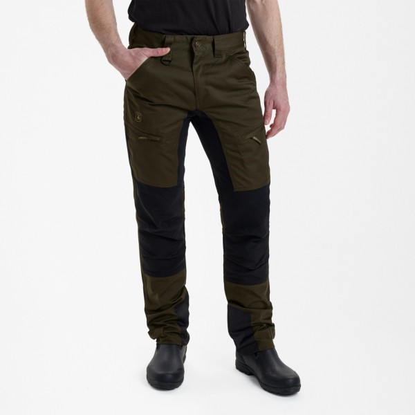 Pantaloni elastici DEERHUNTER Rogaland cu contrast (Adventure Green)