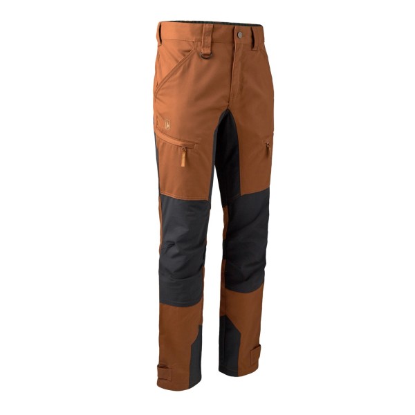 Pantaloni elastici DEERHUNTER Rogaland cu contrast (Burnt Orange)