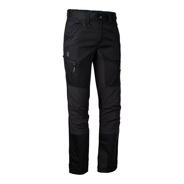 Pantaloni elastici DEERHUNTER Rogaland cu contrast (Black)