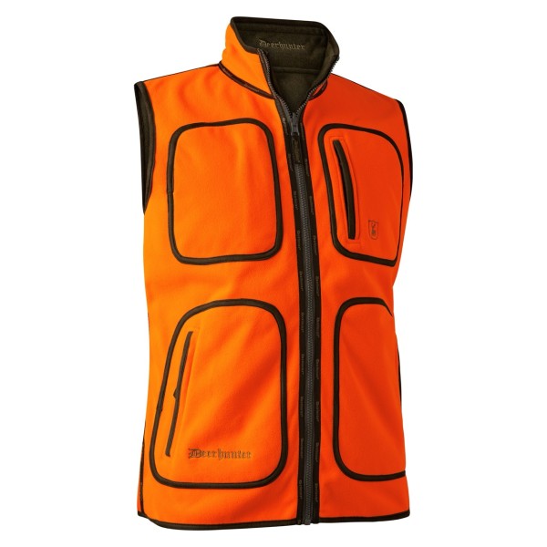 Vesta din fleece reversibila DEERHUNTER Gamekeeper (Safety Orange)