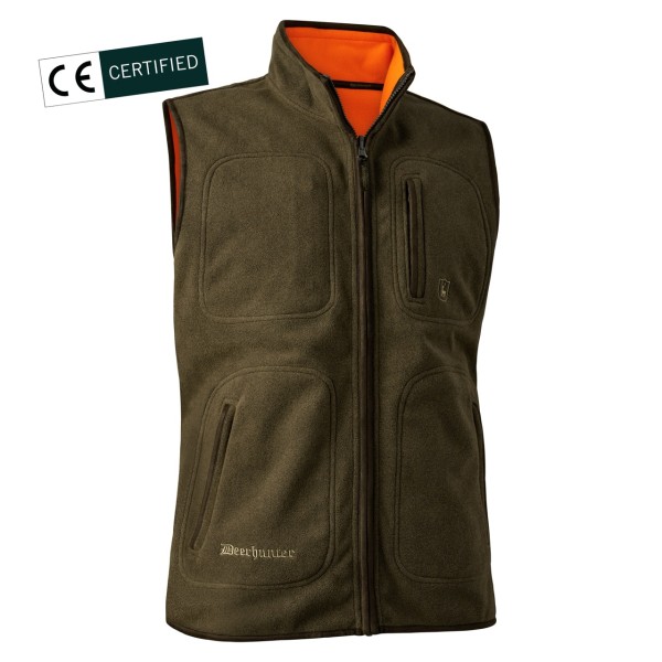 Vesta din fleece reversibila DEERHUNTER Gamekeeper (Safety Orange)