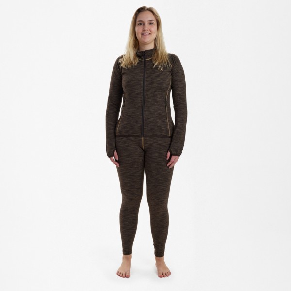 Fleece DEERHUNTER Lady Insulated (Brown Melange)