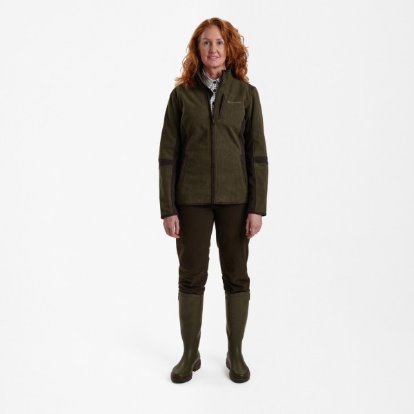 Jacheta din fleece DEERHUNTER Lady Pam Bonded (Graphite Green)