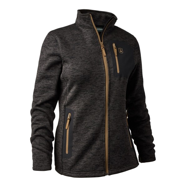 Jacheta tricotata DEERHUNTER Lady Sarek (Dark Grey Melange)