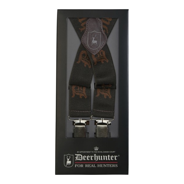 Bretele cu clips DEERHUNTER Logo Braces (Art Green)