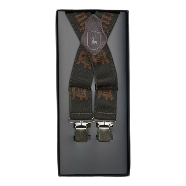 Bretele cu clips DEERHUNTER Logo Braces (Art Green)