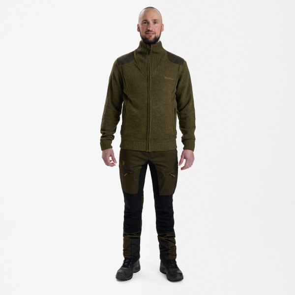 Cardigan din tricot DEERHUNTER Carlisle cu Stormliner¬Æ (Cypress)