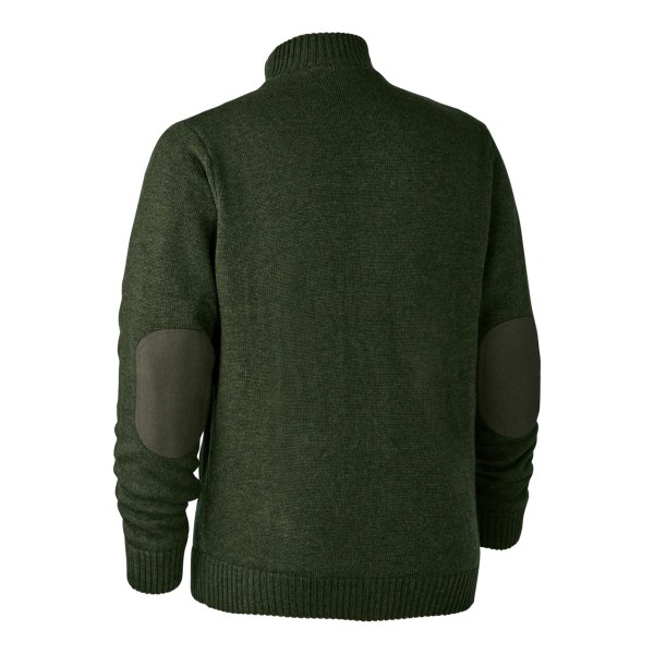 Cardigan din tricot DEERHUNTER Carlisle cu Stormliner¬Æ (Green Melange)