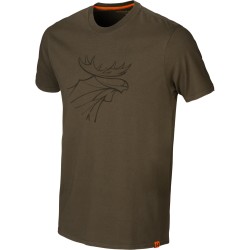 Tricou De Vanatoare Härkila Graphic T-shirt 2-pack Willow Green/slate Brown