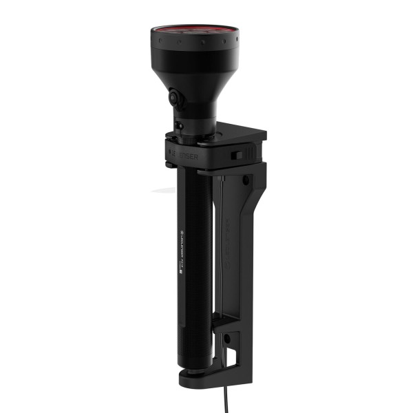 LANTERNA P21R BLACK CASE/ 12000LM+USB+STATIE DE INCARCARE