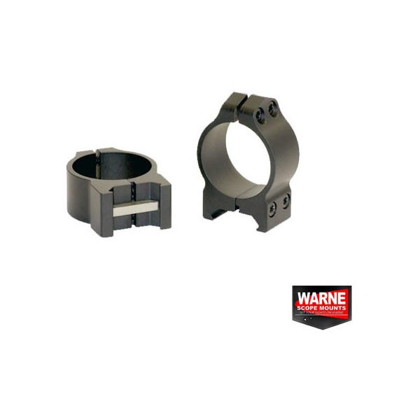 WARNE SCOPE MOUNTS XX SET RING WEAVER 30MM OBIECTIV 24-42MM