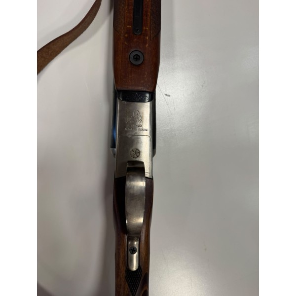 IZH-43 cal. 12, țevi juxtapuse 71 cm, 2 trăgace