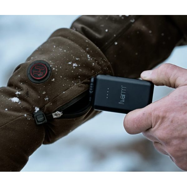 Mănuși de vânătoare cu încălzire Härkila Heat HSP Fold-Back Mittens, Hunting Green