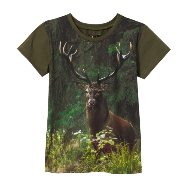 Tricou verde cu Cerb Wadera