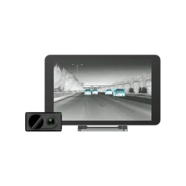 Cameră auto Nocpix NS7 cu termoviziune și imagine în lumină vizibilă, cu funcții de avertizare