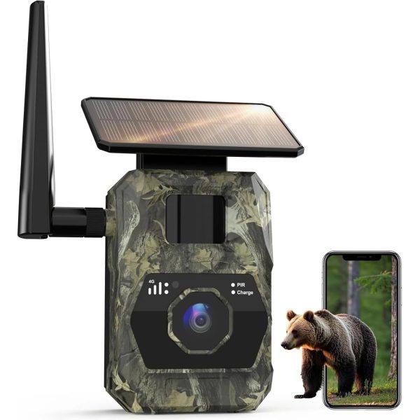 LYNXCAM Camera cu GPS live vision APP 4G LTE video 2K si panou solar