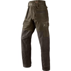 Pantaloni Vanatoare Angus Premium Leather - Green/Brown