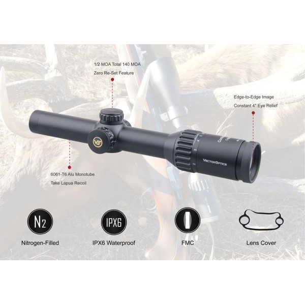 Luneta Vanatoare Vector Continental x6 1-6x24 G4 Hunting